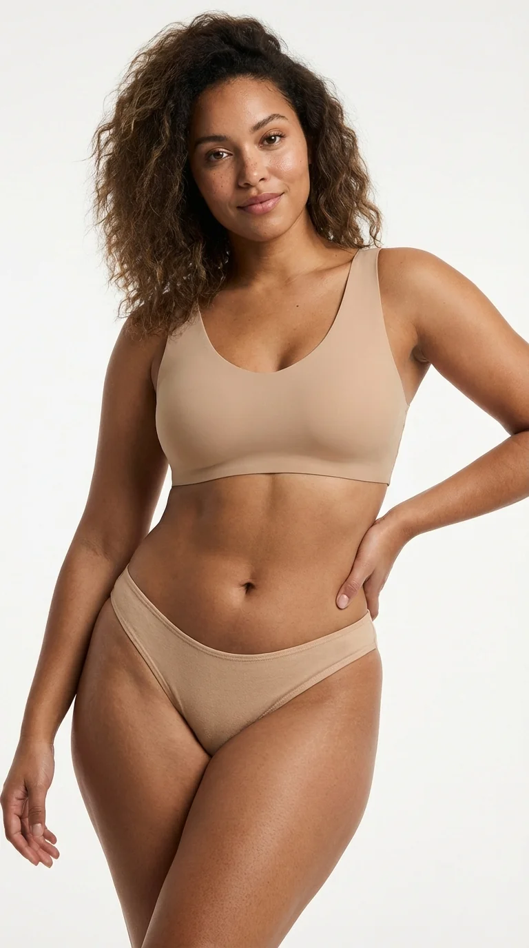 Nefes Alan Pamuklu Bikini Külot Nude - Pamuklu Kumaş Detayı